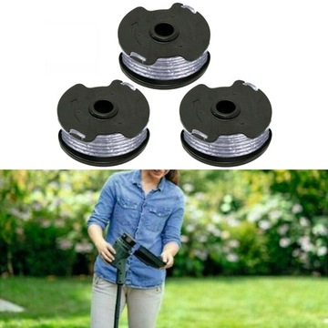 3 катушки и леска для Bosch Easy GrassCut 1,6 мм, 4 м
