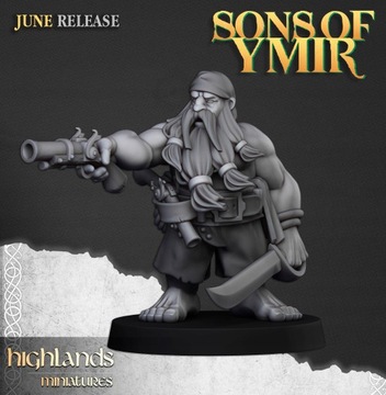 Гномьи пираты x 10 CMD — Highlands Miniatures