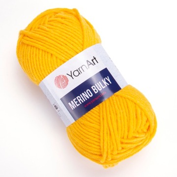 Włóczka YarnArt Merino Bulky ŻÓŁTY 586