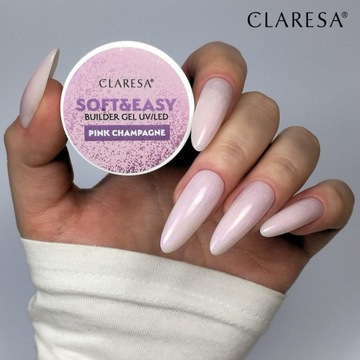 CLARESA ŻEL Do Paznokci BUDUJĄCY SOFT&EASY BUILDER GEL 45G WYBÓR KOLORU