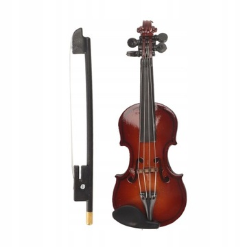 Деревянная миниатюра Мини-скрипка диаметром 8 см.