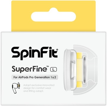 SpinFit SuperFine — для AirPods Pro 1 и 2 поколения — размер L