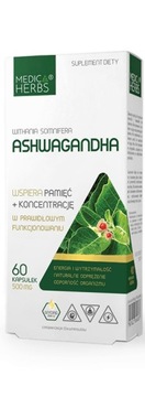 MEDICA HERBS ASHWAGANDHA 60kaps