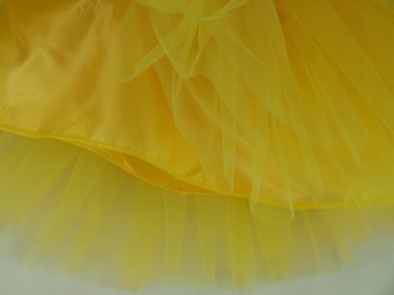 ЮБКА ТЮЛЬ на подкладке ЮБКА 50см желтая