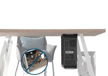 UCHWYT PODWIESZANY BONTEC DO KOMPUTERA PC JEDNOSTKI CENTRALNEJ POD BIURKO