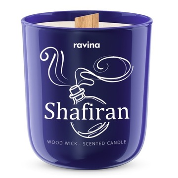 SHAFIRAN PERFUMOWANA ŚWIECA ZAPACHOWA PREZENT ŚWIECZKA RAVINA W SZKLE
