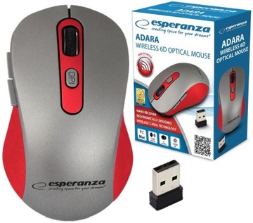 MYSZ MYSZKA BEZPRZEWODOWA OPTYCZNA 6D USB NANO