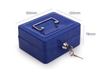 Металлический ящик для купюр, монет, сейф для ключей.