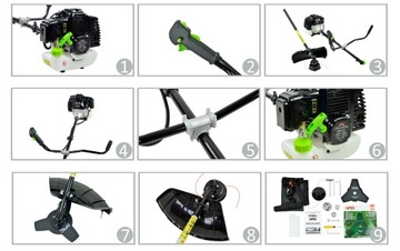 NAC BP520-27-T БЕНЗИНОВАЯ ЩЕТКА С МАСЛОМ 3 HP ДИСК + ЛИНИЯ