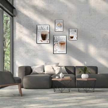 ПЛАКАТ-ИЗОБРАЖЕНИЕ ДЛЯ КУХНИ ГОСТИНОЙ КАФЕ РЕСТОРАН КОФЕ ЛАТТЕ 30Х40 А3