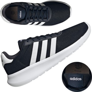 ADIDAS LITE RACER BUTY MĘSKIE SPORTOWE DO BIEGANIA MESH PRZEWIEWNE r 44 2/3