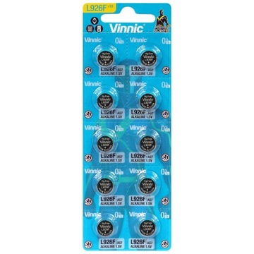 10 x bateria Vinnic G7 / AG7 / LR57 / LR927