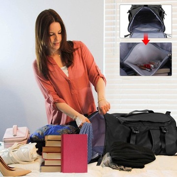 Plecak sportowy treningowy na siłownię fitness szkolny młodzieżowy Czarny