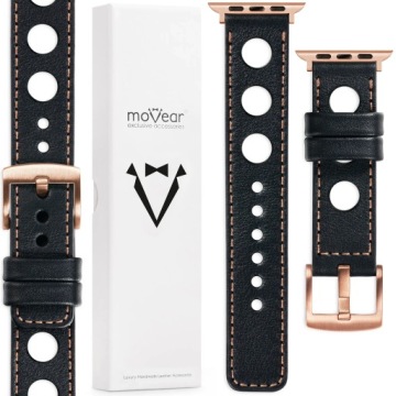 Kožený řemínek pro Apple Watch 10 9 8 7 6 5 Se Ultra 49/46/45 Polský Movear