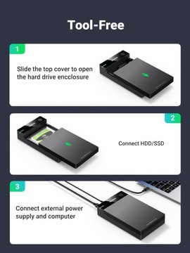 КОРПУС ВНЕШНЕГО ЖЕСТКОГО ДИСКА UGREEN SATA 3,5 2,5 ДЮЙМА USB 3.0