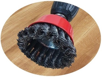 Передняя проволочная щетка M14, витая проволока, 60 мм