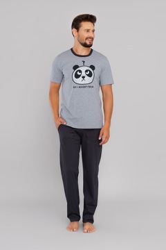 Piżama Italian Fashion Jugo kr. rękaw melange r. XL