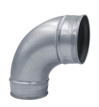 KOLANO TŁOCZONE FI 125 MM 90 STOPNI OCYNK SPIRO