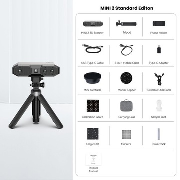 Revopoint MINI 2 Skaner 3D Dokładność do 0,02mm- Wydanie standardowe
