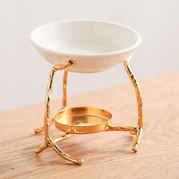 Stojak na świece z palnikiem na olejki eteryczne