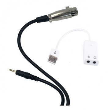 СТУДИЙНЫЙ МИКРОФОН USB КОНДЕНСАТОРНЫЙ ИГРОВОЙ НАБОР ПОДСТАВКА ПОП-ФИЛЬТР
