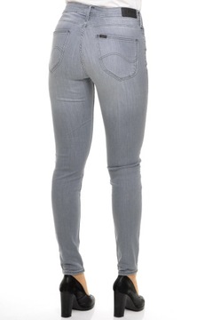 LEE spodnie SKINNY regular grey SCARLETT W31 L31