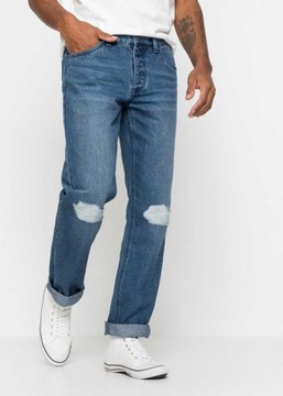 B.P.C męskie jeansy dziury modne 31.
