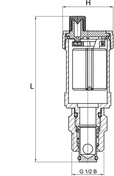 KOREK do prób szczelności ciśnienia 1/2 Korki C