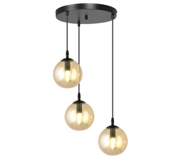 DESIGNERSKA LAMPA WISZĄCA NOWOCZESNA SZKLANE KLOSZE