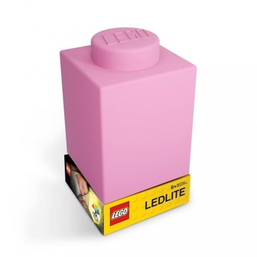 LEGO Classic Silikonowa klocka nocna lampka - Różowa