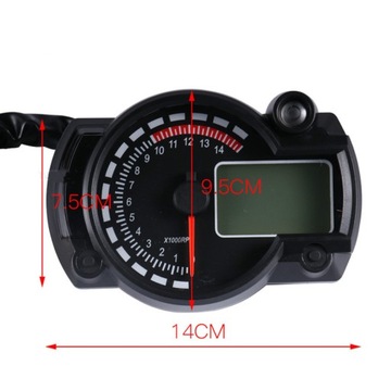 УНИВЕРСАЛЬНЫЙ ЦИФРОВОЙ МОТОЦИКЛЬНЫЙ СЧЕТЧИК QUAD LCD
