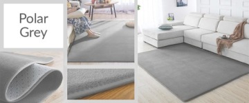 Ковер Полярный, модный, мягкий, пушистый плюш, 160х220.