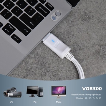 Август VGB300 Video Grabber USB-копирование VHS на ПК