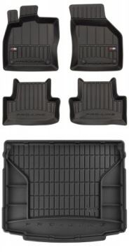 Set 3D gumové rohože Škoda Karoq od 2017- d bw