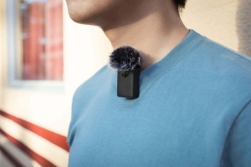 БЕСПРОВОДНОЙ МИКРОФОН ДЛЯ КАМЕРЫ DJI OSMO POCKET 2 + ВЕТРОВОЕ ЩИТОК