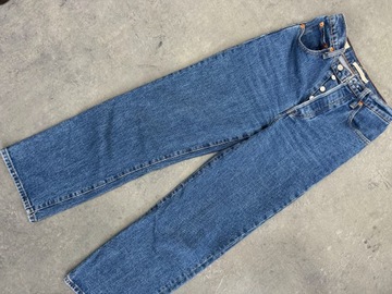 Levi's Ribcage spodnie mum jeans okazja r25 high 34 XS szeroka nogawka