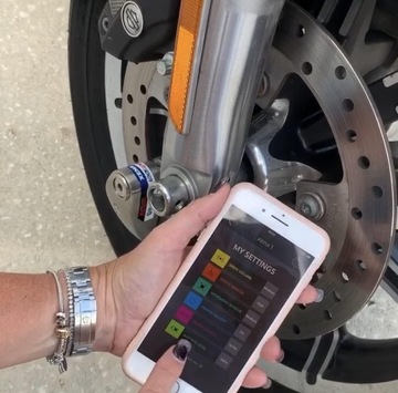 Поврежденный дисковый замок на мотоцикл, скутер, велосипед, Цена с сигнализацией