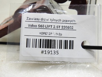 PANTY DVEŘE PRAVÝ ZADNÍ 478-46 VOLVO S60 I