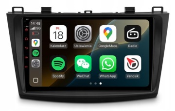 Mazda 3 2009-2013 Rádio Navigace Android Carplay Mapy Podpora Bose