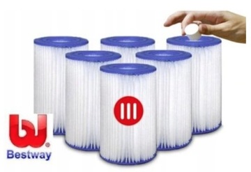 ФИЛЬТР НАСОСА ТИП III 6 шт. BESTWAY POOL 58012