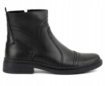 BUTY ZIMOWE SKÓRZANE OCIEPLONE 252S CZARNY 41