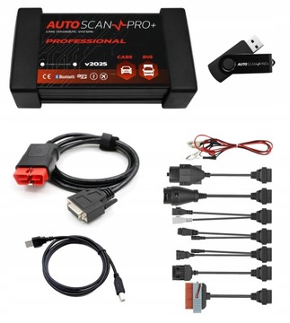 AUTOSCAN PRO+ PROFESSIONAL 2024 TESTER INTERFEJS DIAGNOSTYCZNY 8 kabli