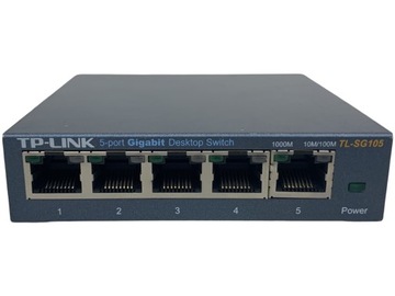 Switch biurkowy TP-LINK TL-SG105 Gigabit 8x 10/100/1000 niezarządzalny