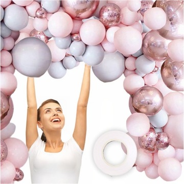 ZESTAW BALONY GIRLANDA DO DEKORAZJI 170 sztuk!