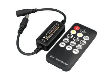 STEROWNIK ŚCIEMNIACZ LED RF RADIOWY PILOT TAŚMA LED 12V 24V 6A 72W JAKOŚĆ