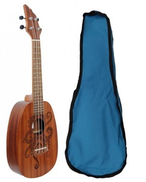 FLYCAT P10C UKULELE KONCERTOWE MAHOŃ KSZTAŁT ANANAS + POKROWIEC