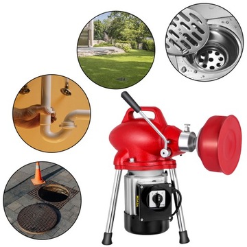 Машина для чистки труб VEVOR 250Вт 400гипер/мин