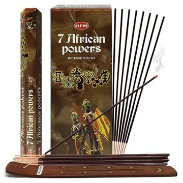 Indyjskie Kadzidełka 7 Afrykańskich Mocy 7 African Powers 20 Sztuk HEM