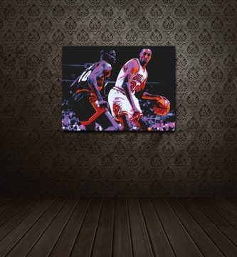СКОТТИ ПИППЕН - ИЗОБРАЖЕНИЕ 120x80 Плакат Chicago Bulls