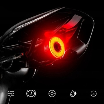 ROCKBROS BIKE ЗАДНИЙ ФОНАРЬ СВЕТОДИОДНЫЙ ПОДСЕДЛЕННЫЙ ФОНАРЬ IPX6 SMART